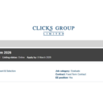 HR Graduate Programme 2026 – Clicks Group
