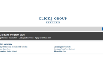 HR Graduate Programme 2026 – Clicks Group