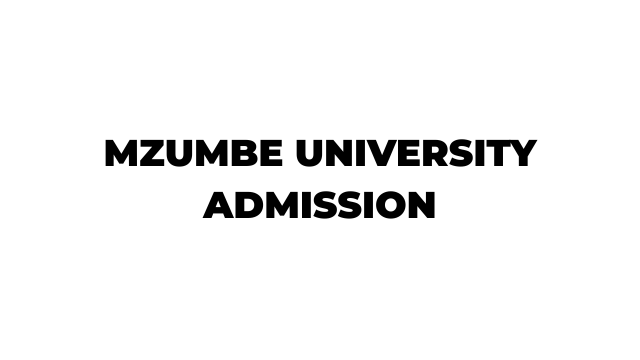Mzumbe (MU) Online Admissions System 2026–2027