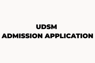 UDSM Online Admission Application Form 2026-27